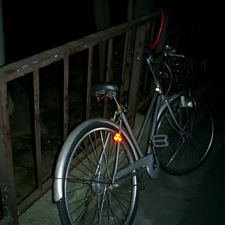 Lonely Bicycle at Night