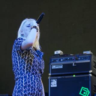 The Blonde Deejay Rocks Coachella Stage