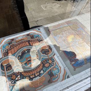 Artistic Reflections on a Sidewalk Stroll