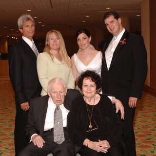 Multi-Generational Family Portrait at Wedding Reception