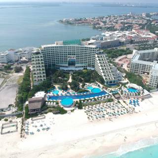 Aerial View of Cancun Resort