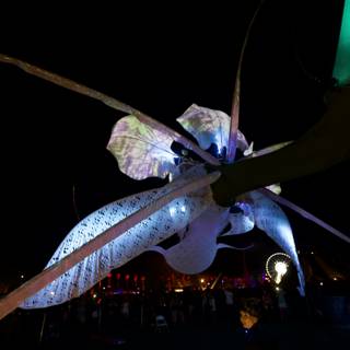 Illuminated Iris Sculpture
