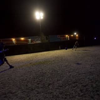 Nighttime Snow Soccer