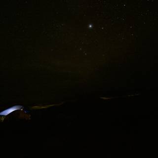 Camping under the Starry Night Sky