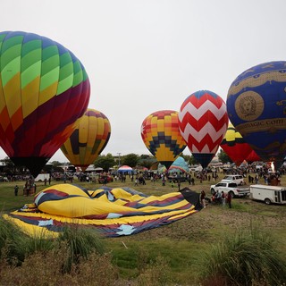 Colorful Hot Air Balloons Fill the Sky at Classic Festival