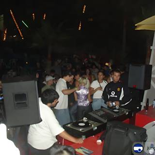 Nightclub Crowd Dancing to DJ in Ensenada, Mexico