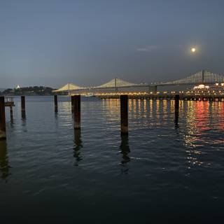 Moonrise over the Bay Bridge