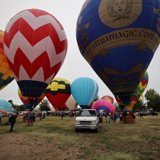 Colorful Hot Air Balloons Launch at Sonoma Classic