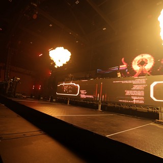 Pyrotechnic Fire Blasts Ignite Wobbleland Festival Stage