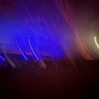 Electric Light Trails at Concert Performance