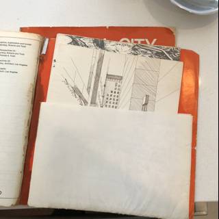 Architectural Drawing on Book Cover