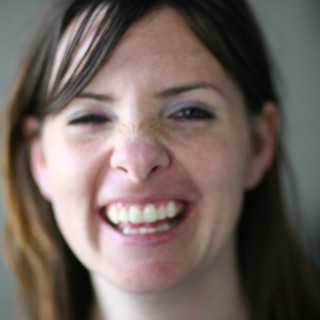 Joyful Woman Laughing in Candid Portrait Shot
