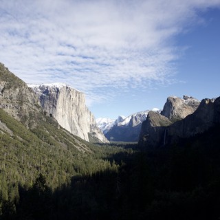 Tunnel View of Yosemite Valley in Winter