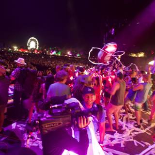 Vibrant Night at Coachella Music Festival