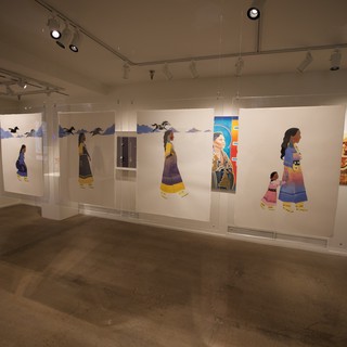 Contemporary Native American Art Exhibition in Gallery