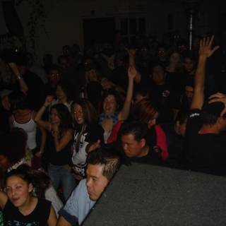 Urban Crowd at Night Club Party