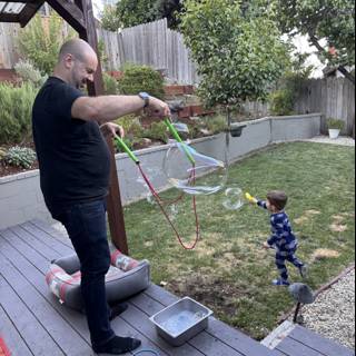 Bubble Magic in the Backyard