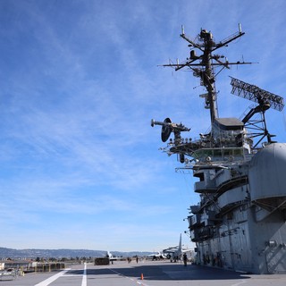 Aircraft Carrier Island Superstructure with Radar Arrays