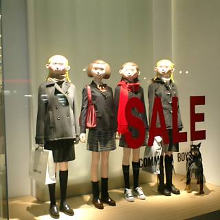 Mannequins in a Tokyo Store Window