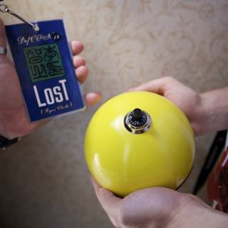 Yellow Ball with Tag