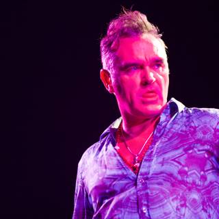 Morrissey Rocks Coachella in Purple