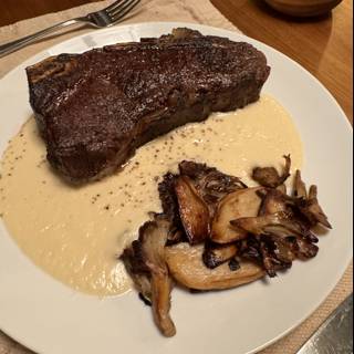 Culinary Delight: Steak and Mushrooms