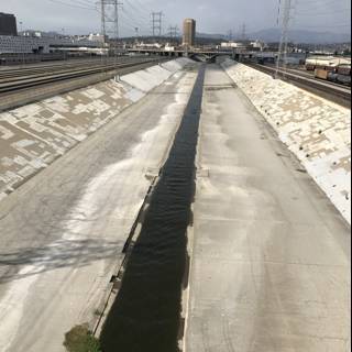 Aerial View of Los Angeles River