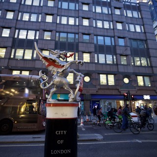 Dragon Sculpture Marks City of London Boundary