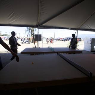 Ping Pong in the Coachella Tent