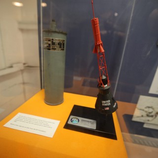 Mercury-Redstone Rocket Model Display at USS Hornet Museum