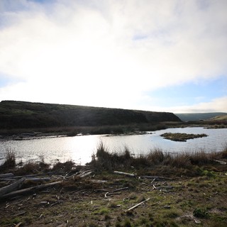 Serene Wetlands at Drakes Beach at Dusk