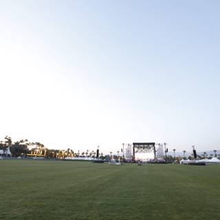Stage in the Middle of a Grassy Field at Coachella 2009