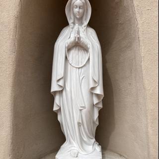 A Praying Mary Statue in Santa Fe Monastery