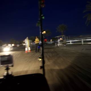 Blurred Drive on a Dirt Road