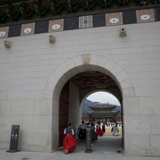 Scarlet Solitude at the Korean Archway