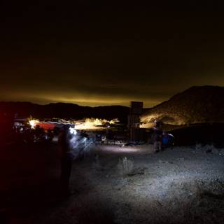 Desert Night Light Show