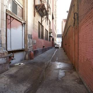 Graffiti-Lined Alley in the Heart of the City