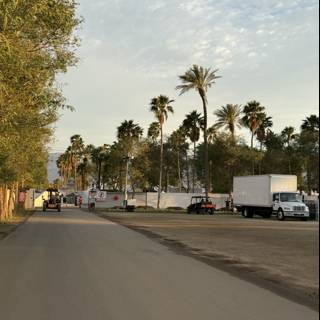 Tranquil Roadside Scene at Empire Polo Club