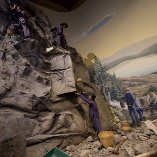 Chinese Railroad Workers Museum Diorama Display