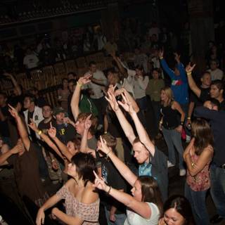 Nightclub Crowd Enjoys Concert Performance