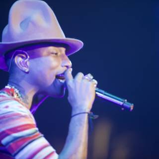 Pharrell Williams Rocks Cowboy Hat at O2 Arena