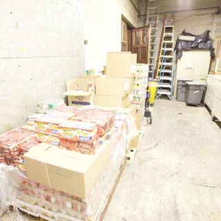 Stacked Boxes in Wilshire Temple's Basement