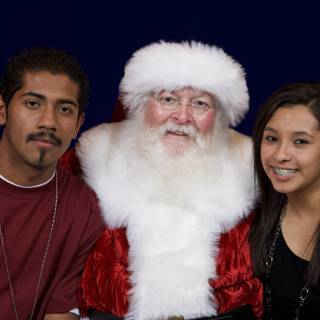 A Festive Trio with Santa
