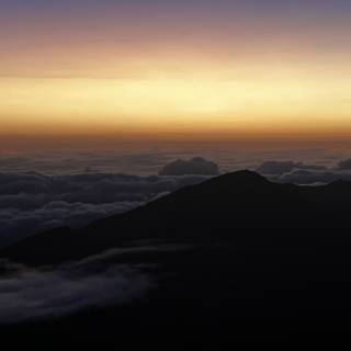 Sunrise Over the Clouds at Haleakala Crater