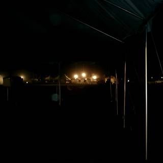 Illuminated Shelter in the Night