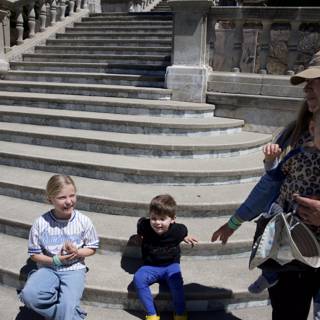 Historical Steps and Playful Smiles
