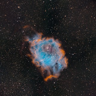 M8 Lagoon Nebula in SHO Narrowband Palette