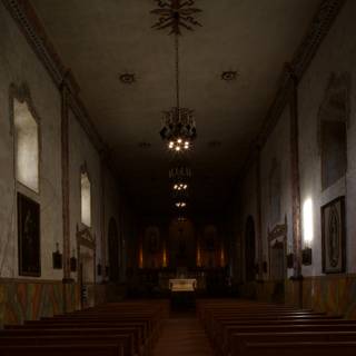 The Majestic Interior of Santa Barbara Mission Church