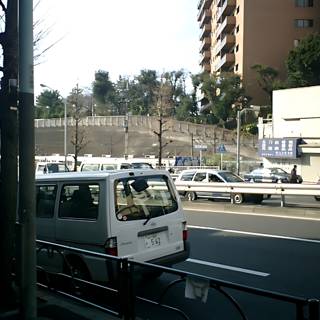 White Van Parked on Tokyo Street