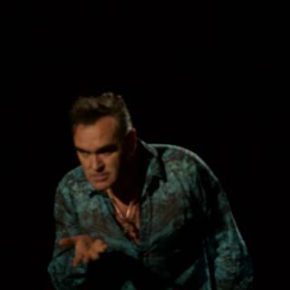 Morrissey points out to the crowd